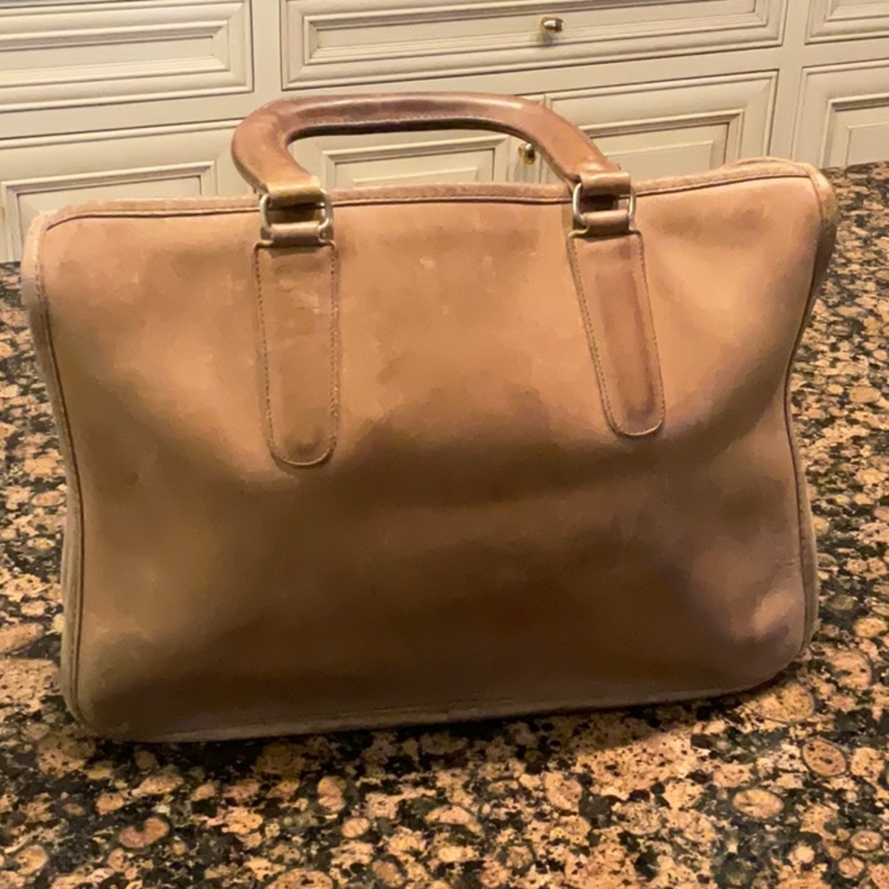 Coach Leather Satchel in Tan
